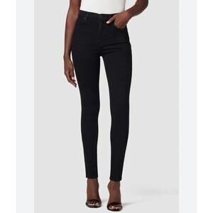 Hudson Barbara High Rise Super Skinny Jeans Black Size 28